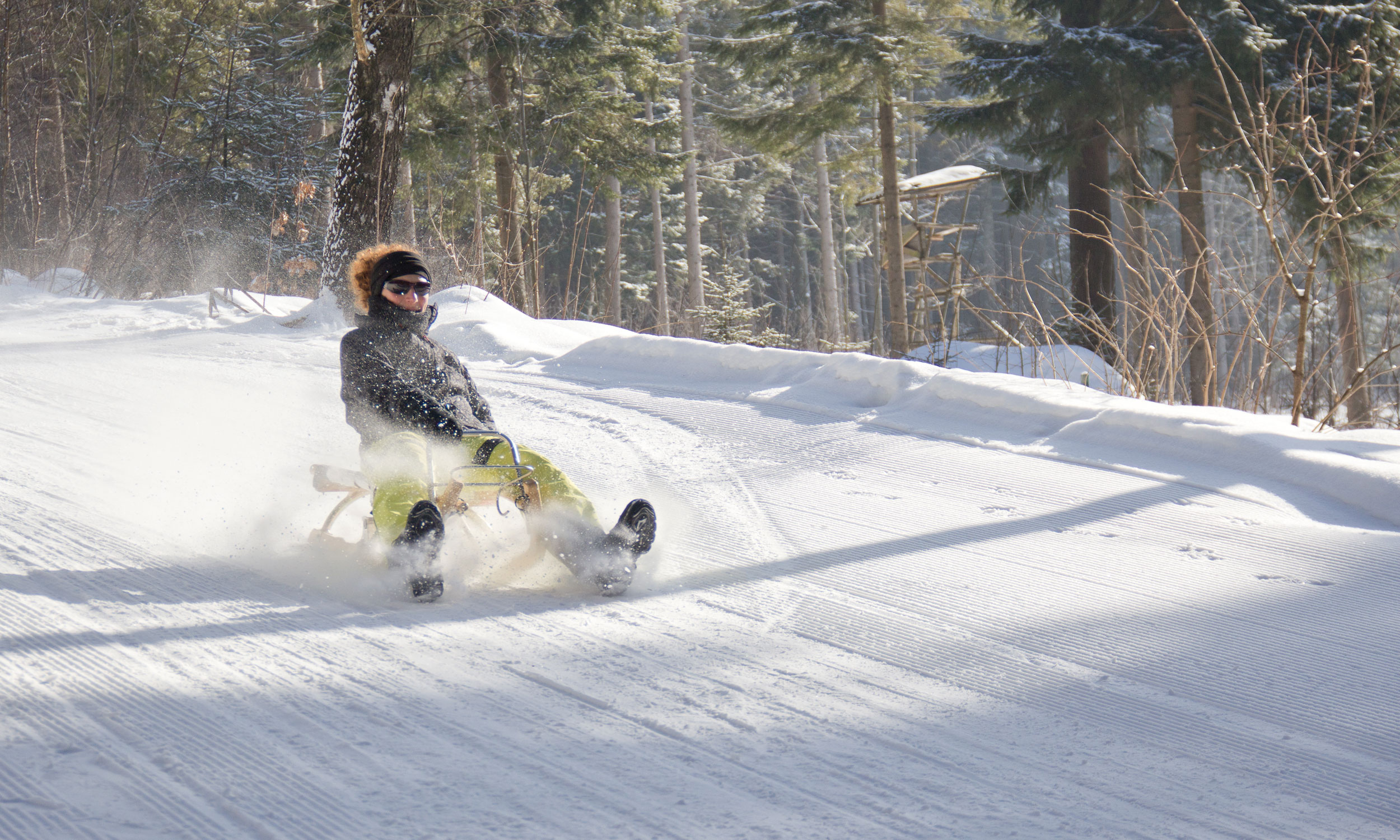 Rodeln am Riedlberg Rodelbahnen im Bayerischen Wald